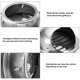thumbnail image 4 of Rejillas de ventilación de soffit redondas de 3" Uxcell, cubierta de rejilla de louver de acero inoxidable para cocina y baño, 4 of 6