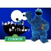 Cookie Monster Sesame Street Edible Cake Image Topper Personalized Picture 1/4 Sheet (8"x10.5")