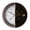Modern Bronze-18 Inch, variant on Farmhouse Grey Oak 18 Inch Decorative Wall Clock with Weather Station Features
