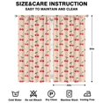 thumbnail image 2 of Nursery Curtains Boys Girls Kids Red Fruit Cherry Print Pattern Window Drapes for Living Bedroom Playroom Room Decor Rod Pocket 42x84Inch 2 Panels, 2 of 2
