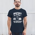 thumbnail image 4 of Bigfoot Dad T-shirt More Squatchy Funny Daddy Sasquatch Dad Joke Outdoor Camping Father's Day Gift Idea Men's Tee, 4 of 7