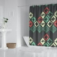 thumbnail image 3 of 72x84 Inches Ethnic Shower Curtain Bohemian Chic Polyester Fabric Vintage Tribal Bathroom Decor, 3 of 5