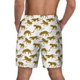 thumbnail image 4 of Uemuo Leopard Print Pattern Mens Swim Trunks Quick Dry Board Shorts with Mesh Lining, Stretch Beach Shorts Quick Dry No-Chafing Board Shorts-XX-Large, 4 of 9