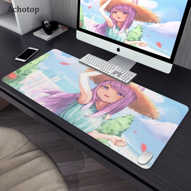 Alfombrilla de ratón grande para Gaming, alfombrilla de ratón para ordenador, con borde de bloqueo de goma, XXL, 400x900 LIUWENJING unisex