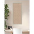 thumbnail image 3 of Kate and Laurel Framed Fabric Pinboard 18 x 42, Beige Lattice Pattern Printed Linen Classic Bulletin Board for Use as a Vision Board or Wall Organization, Florence Silver Frame, 3 of 7