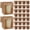 Brown, variant on 10/20Pcs Kraft Paper Candle Gift Boxes With Clear Window Packaging Supplies With Tags And Twine For Wedding Birthday Party Jewel
