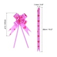 thumbnail image 2 of Unique Bargains 3.3inch Pull Bows Gift Wrapping Pull Bow Heart Pattern Baskets Present Bows Ribbon Rose Red 100 Pcs, 2 of 6