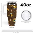 thumbnail image 2 of Cartoon Truck Car 40 Oz Tumbler with Handle and Straw Lid, Stainless Steel Insulated Travel Coffee Mug, Vacuum Insulated Water Bottle for Home, Office, Car, Keep Hot/Cold for Hours, 2 of 8