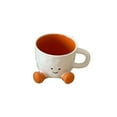 thumbnail image 1 of Taza de café de cerámica 14-17oz | Taza de porcelana aislante y duradera con diseño de pie, fácil de limpiar, regalo único, ideal para bebidas calientes o frías, decoración de oficina en casa, 1 of 1