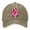 Khaki, variant on Women Cancer Awareness Month Printed Washed Baseball Cap Outdoor Sports Hat Adjustable Ribbon Embroidered Denim Purple One Size