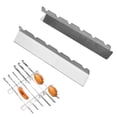 thumbnail image 4 of 2 Pcs Support de Brochettes en Acier Inoxydable pour 6 9 Brochettes Support de Grillade 9 Fentes, 4 of 7