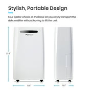 Pro Breeze 50 Pint Dehumidifier for Home & Basement – Covers up to 3,500 sq ft, with Humidity Sensor, Auto Shut Off, Continuous Drain Hose & Moisture Removal for Large Rooms