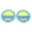 Blue, variant on Rupoun Hand Catching Racket Ball Toy Set Interactive Toss Game Fitness Sport Family Fun 2 Rackets 4 Balls Green (9.06 inches / 23 cm)