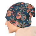 thumbnail image 7 of Beanie Hats for Men and Women, Paisley Flower Zentangle Patterns Adult Unisex Knit Hat Winter Warm Skull Cap, 7 of 7