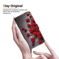 thumbnail image 6 of Leather For Samsung Galaxy S26+ 5G Wallet Case Crystal Material Painted Animal&Flowers&Hearts Pattern, Wallet For Women Men Card Holder Magnetic Clasp Kickstand Folio Case With Hand Strap,Color-30, 6 of 8