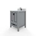 thumbnail image 3 of Sinber 24" x 22" Inch Rectangular Sink Grey Bathroom Vanity Cabinet with Carrara White Marble Countertop, 3 of 16