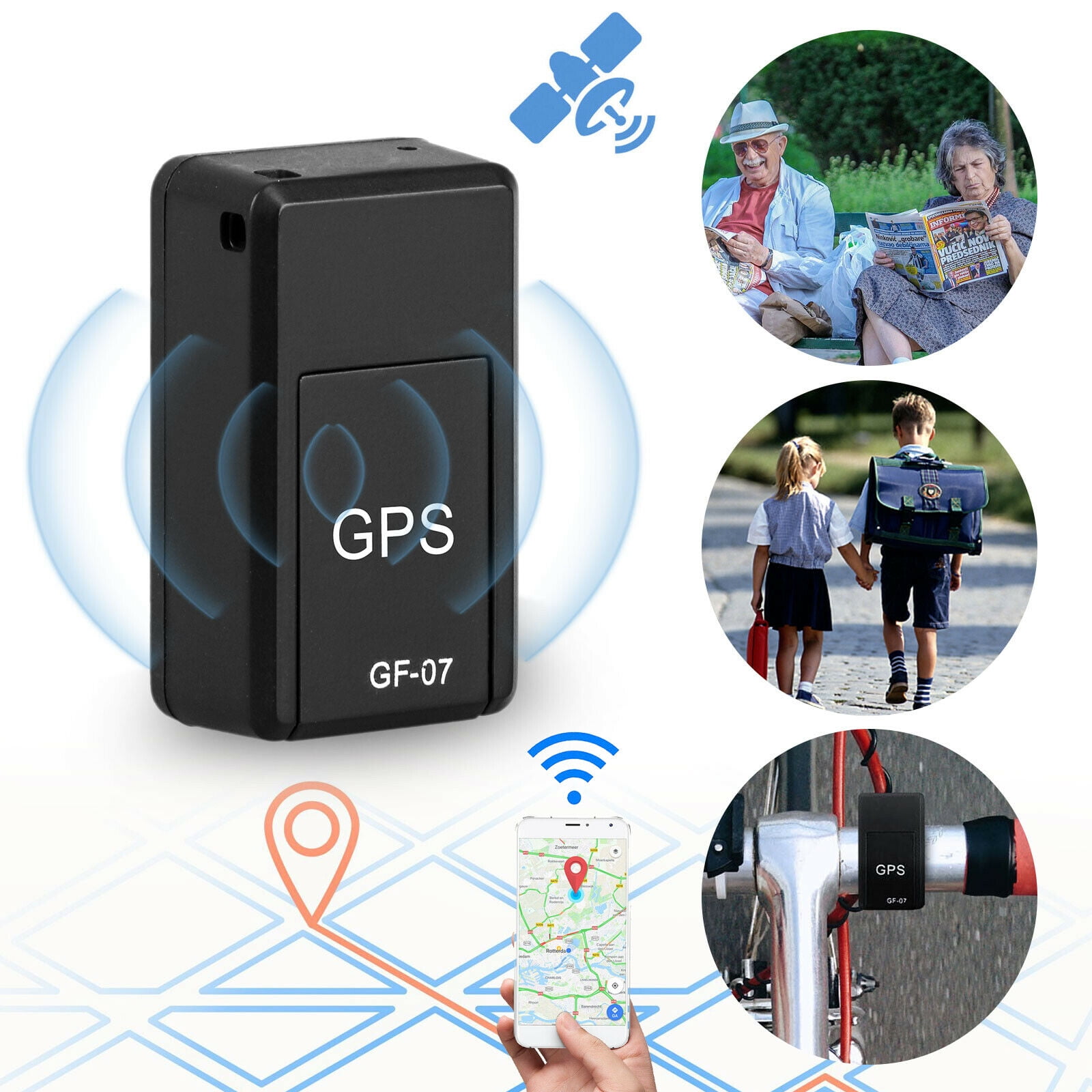 GPS Tracker - Portable Mini Hidden Real-Time GPS Tracking Device for