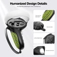 thumbnail image 4 of Upgraded Controller Grips for Meta Quest 2 VR Oculus Touch Controllers Protector with Joystick Covers 1Pair, 4 of 9