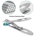thumbnail image 3 of Nail Clipper for Thick Nail,15mm Wide Jaw Opening Oversized Stainless Steel Toenail Cutter with Nail File,Extra Large Fingernail Toenail Clippers ,Sliver, 3 of 9