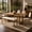 Natural, variant on 6-Piece Dining Table Set for 6, 48.1"-84.3" Extendable Dining Table with 4 Upholstered Chairs and Bench