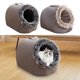 thumbnail image 2 of Winter Cat Cave Heat Preservation Cats Plush Cozy House Outdoor Portable Bag Cats Resting Products For Garden Traveling Living, 2 of 5