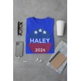 thumbnail image 5 of Election 2024 Nikki Haley Patriotic Vintage Sunset 2024 Mens T Shirt, 5 of 5