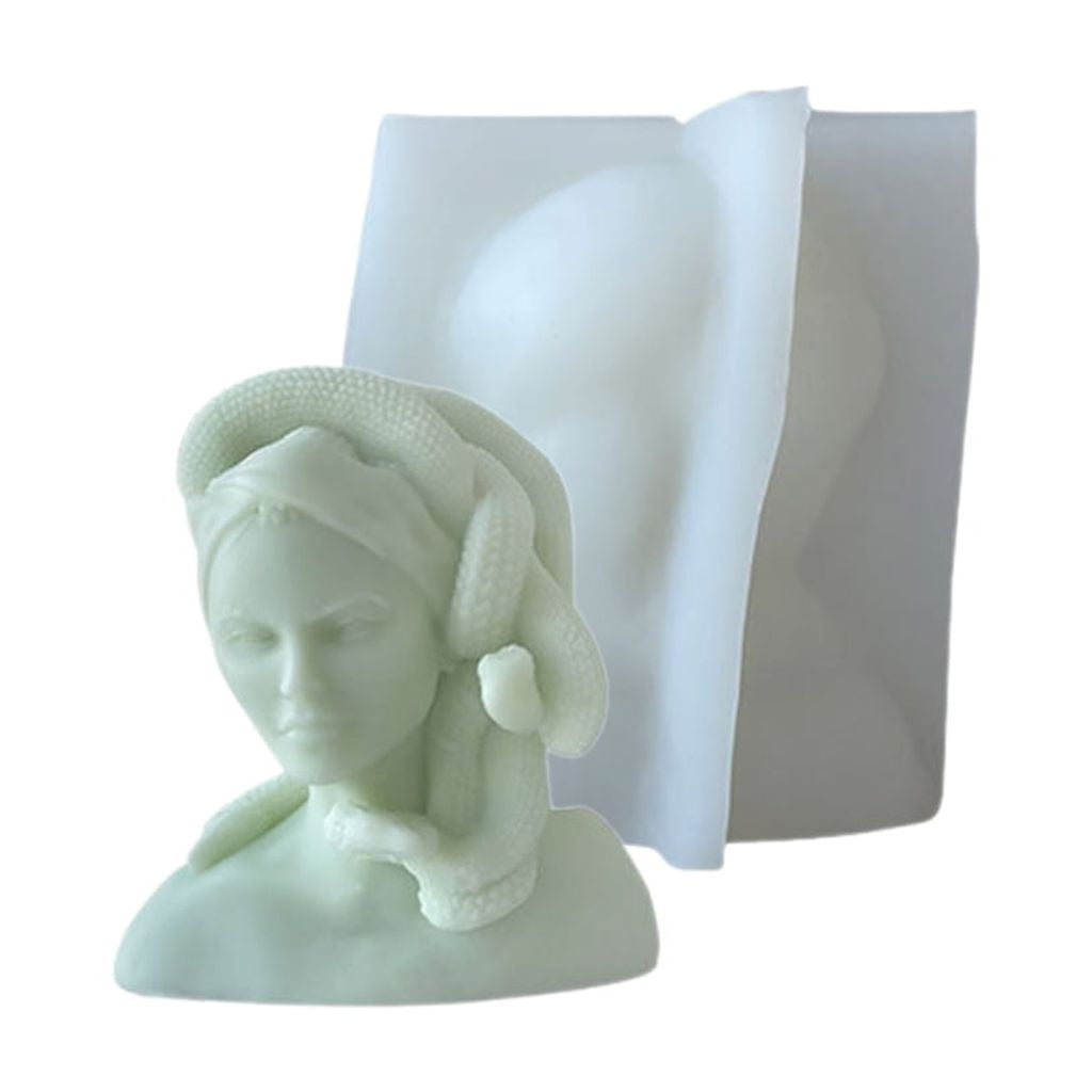 Beauty Candle Silicone Mold for Handmade Desktop Decoration Gypsum Epoxy Resin Candle Mould for Home Decorations