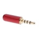 thumbnail image 4 of enchufe universal para auriculares 2PC 3.5mm 1/8 " Adaptador de sonido para auriculares estéreo Enchufe AUX de 4 polos Rojo + Negro Magideal enchufe universal para auriculares, 4 of 6