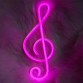 thumbnail image 3 of Neon Sign LED Music Note Neon Light Battery/USB Powered Colorful Neon Lamp Wall Mounted Music Note Nightlight Decorative Table Light for Birthday Bar Christmas Party, 3 of 9