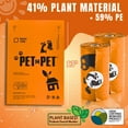 thumbnail image 3 of PET N PET Dog Poop Bags, 1080 Count, Unscented, 41% Plant-Based USDA Certified, Leak-Proof Dog Waste Bags, 8 x 15 Inches, Orange, 3 of 7