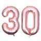 thumbnail image 1 of Globos gigantes de aluminio de 40 pulgadas con el número 30 para fiestas, festivales, cumpleaños, aniversarios, accesorios para fotos, 1 of 6