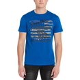thumbnail image 3 of Buffalo David Bitton Men's Short Sleeve Americana Tee, True Blue, Small, 3 of 5