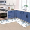 thumbnail image 5 of Anti Fatigue Kitchen Mats for Floor Set of 2, Black Boho Floral Kitchen Floor Mat, Non Slip Cushioned Kitchen Rugs Waterproof Memory Foam Kitchen Mat Comfort Standing Mat for Desk Laundry, 5 of 6