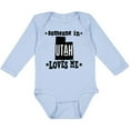 thumbnail image 3 of Inktastic Someone in Utah Loves Me Vacation Boys or Girls Long Sleeve Baby Bodysuit, 3 of 5