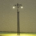 thumbnail image 4 of Ruibeauty 4Pcs HO Scale LED Yard Light Model Train Railroad Street Station Lamp Post, 4 of 5