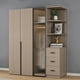 thumbnail image 5 of Bedroom Organizer Wardrobe Closet Armable Dressers Home Storage Wardrobe Cupboard Wood Guarda Roupa Bedroom Living Room Cabinets My Lux Decor Round, 5 of 41