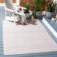 thumbnail image 2 of SAFAVIEH Courtyard Altan Geometric Indoor/Outdoor Area Rug, Ivory/Pink, 8' x 10', 2 of 10