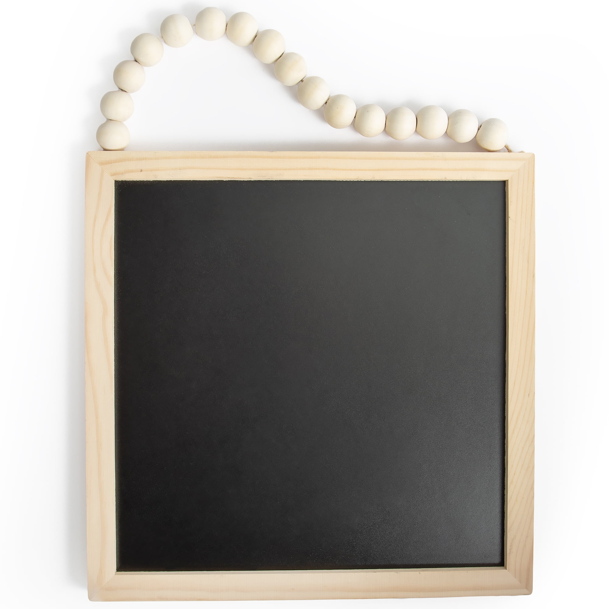 Hello Hobby DIY Natural Wood Frame Chalkboard with Beaded Handle
