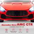 thumbnail image 4 of Qaba 12V Mercedes-Benz Licensed Kids Electric RC Car, Ride on Toddler Toys Gift, Red, 4 of 10