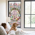 thumbnail image 2 of Easter Gnomes Window Privacy Film, Pink Blue Eggs Spring Flowers Branches Wooden Static Cling UV Sun Blocking Heat Control Window Tint Day and Night, Non-Adhesive One Way Privacy Cover 23.6''x59'', 2 of 7