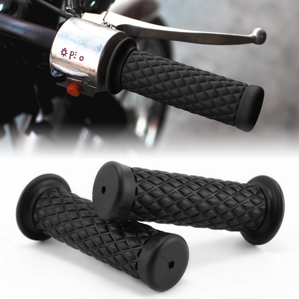 Color : Gold Handlebar Handle Grip CNC Aluminum None-Slip Rubber Motorcycle Grips for Hyosung GT125R anhui-dsb