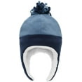 thumbnail image 6 of Zando Baby Kids Winter Hats and Gloves Sets for Boys Warm Polar Fleece Earflap Beanie Hat & Blue 1-2T, 6 of 6
