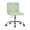 Green, variant on VECELO PU Leather Armless Office Chair with Wide Seat, Adjustable Height Mid-Back Task Chair, 360° Rolling Swivel Vanity Chair for Home Office,Grey