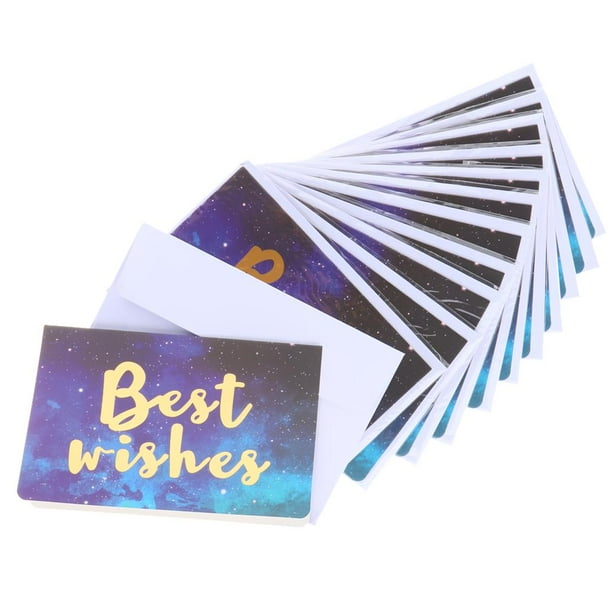 12 Piezas Tarjetas de Felicitación Premium Tarjetas de Notas en Sobres de Color Naturl UNA