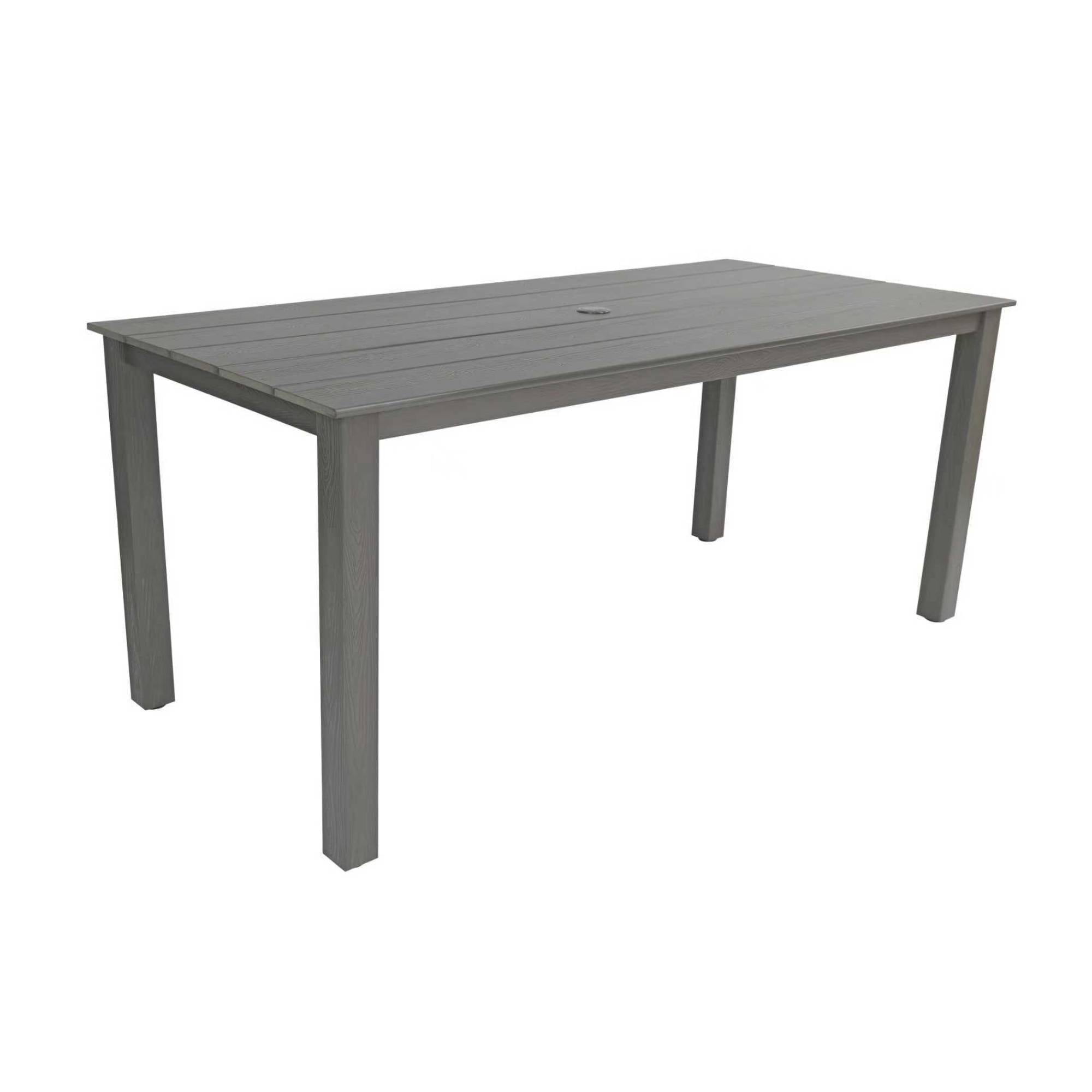Outdoor Dining Table, 68.9 Inch Simple Solid Dinner Table for Garden Patio Backyard Picnic Casual Outdoor Meals, Teak