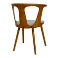 Mid Century Modern Elegant Wood Arm Accent Dining Chair