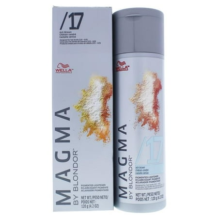 Magma by Blondor Pigmented Lightener - 17 Ash Brown by Wella for Unisex - 4.2 oz Hair