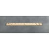 School Smart Wood Ruler, Double Beveled Edge, 12 Inches, 3 Hole Punched