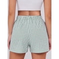 thumbnail image 4 of ANRABESS Boxer Shorts for Women Pajama Gingham Shorts 2026 Summer Casual Lounge Shorts Elastic Waist Beach Sleep Shorts Trendy Y2K Plaid Pajama Bottoms with Pockets, 4 of 10