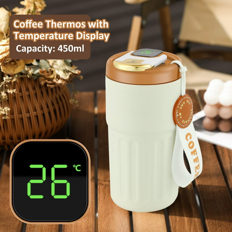 Personalized Insulated Stainless Steel Coffee Tumbler 16oz With CERAMIC Lid  6hrs Hot 18 Hrs Cold Best Gift for Coffee Lovers, Birthdays 